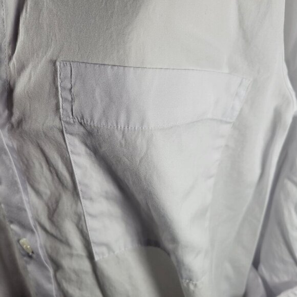 Madewell Women Professional Business Casual White Cotton Button-Up Shirt Size L - Picture 8 of 12